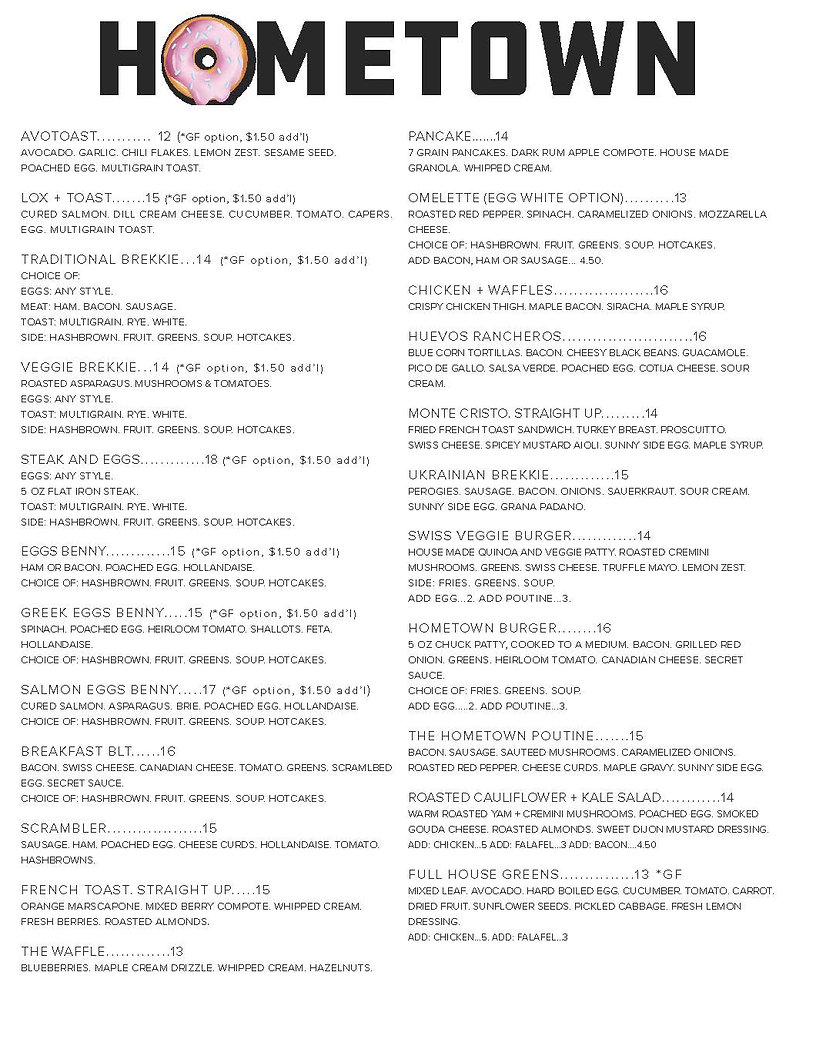 Hometown Diner, Saskatoon, SK